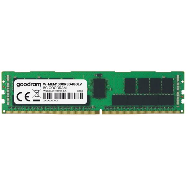 Pamięć serwerowa GoodRam DDR3L, 8 GB, 1600 MHz, CL11 (W-MEM1600R3D48GLV)