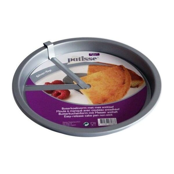 Patisse Foremka do ciasta z odcinarką 23 cm Silver Top uniwersalny