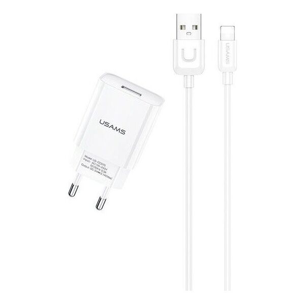 Ładowarka Usams T21 1x USB-A 2.1 A (63922-uniw)