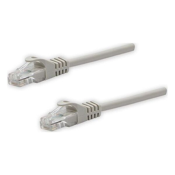 UTP patchcord, Cat.5e, RJ45 M-5m, nieekranowany, szary, czysta miedź economy