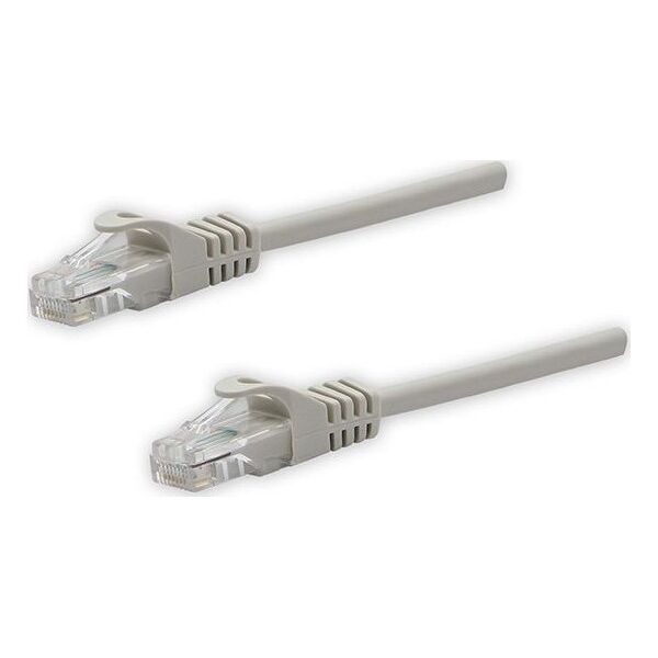 UTP patchcord, Cat.5e, RJ45 M-10m, nieekranowany, szary, czysta miedź economy