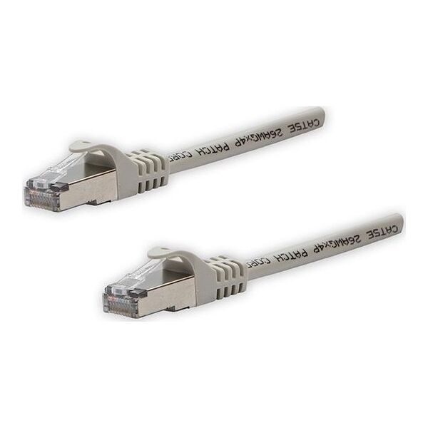 FTP patchcord, Cat.5e, RJ45 M-10m, chroniony, szary, czysta miedź economy