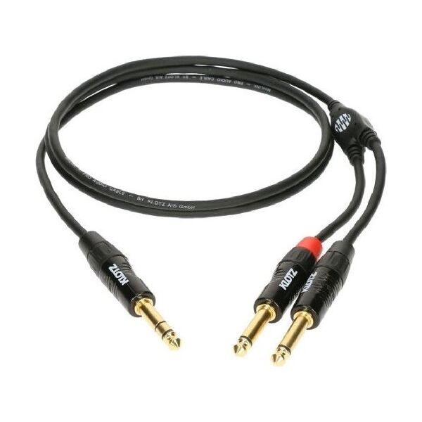 Kabel Klotz Jack 6.3 mm - Jack 6.3 mm x2 3m czarny