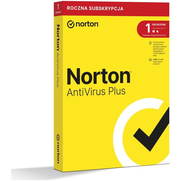 Norton Antivirus Plus 1 urządzenie 12 miesięcy  (21408750)