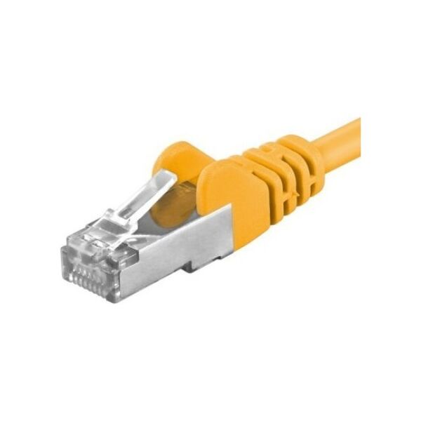 PremiumCord PREMIUMCORD Patch kabel CAT6a S-FTP, RJ45-RJ45, AWG 26/7 0,25m žlutá