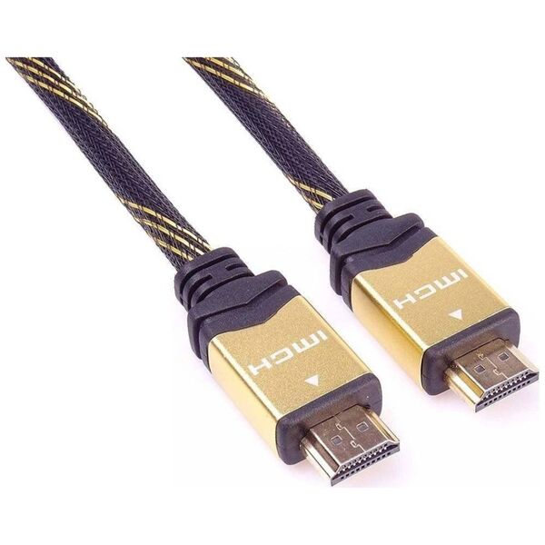 Kabel PremiumCord HDMI - HDMI 5m złoty (kphdm2q5)