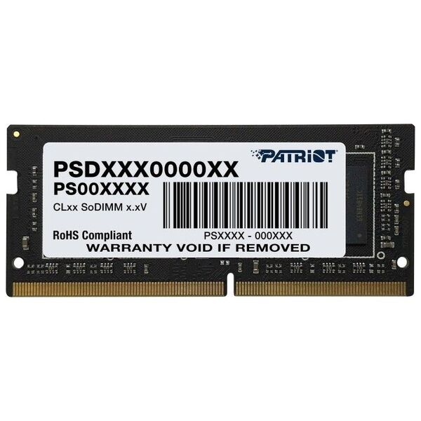 Pamięć do laptopa Patriot Signature, SODIMM, DDR4, 32 GB, 3200 MHz, CL22 (PSD432G32002S)