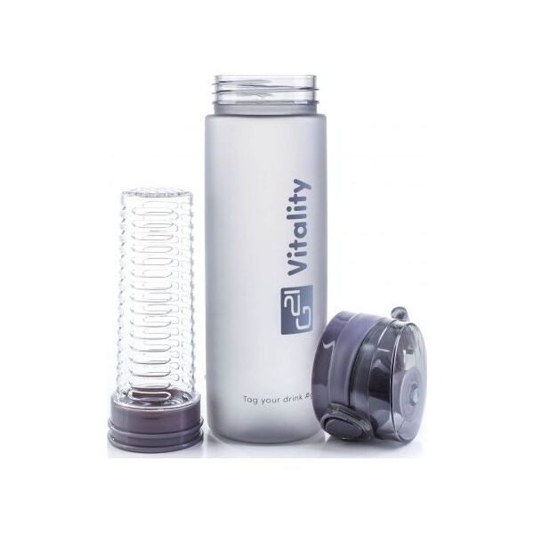 G21 Butelka z sitkiem szara 600 ml