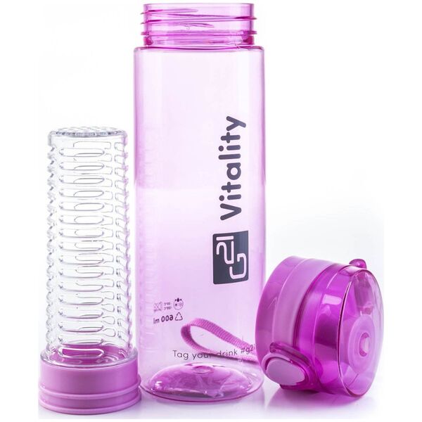 G21 Butelka z sitkiem fioletowa 700 ml