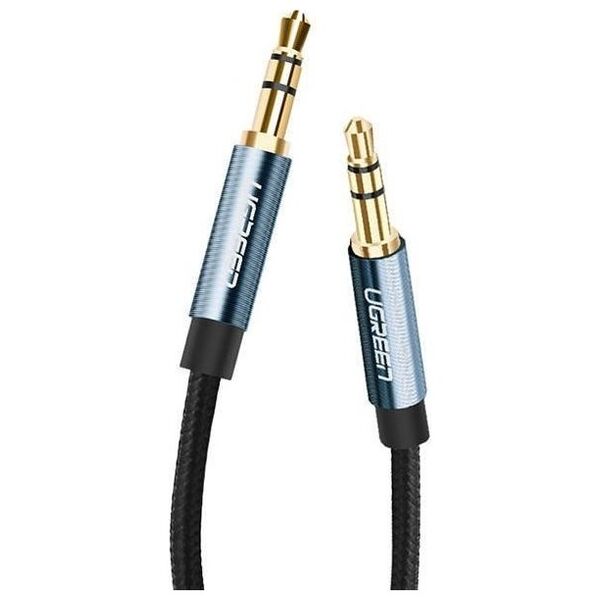 Kabel Ugreen Jack 3.5mm - Jack 3.5mm 1.5m niebieski (UGR481BLU)