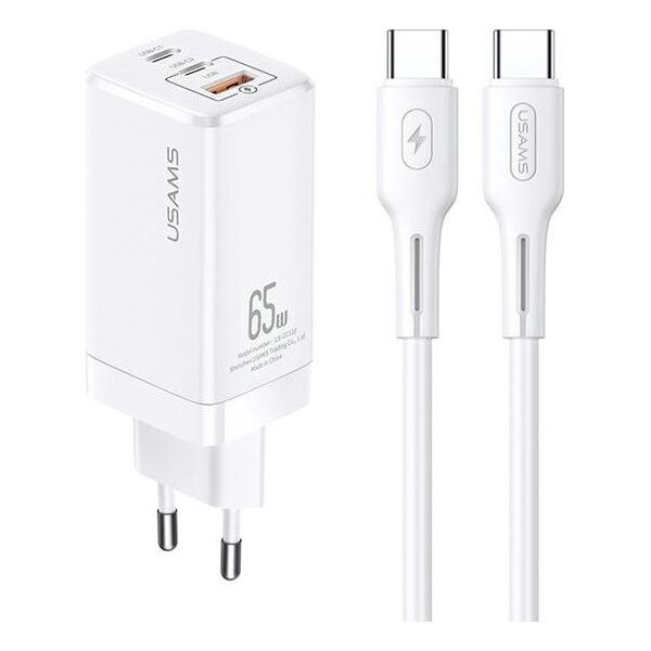 Ładowarka Usams MT 1x USB-A 2x USB-C 3 A (MTXLOGTC02)