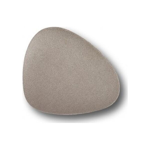 Zeller Podkładka pod szklankę, skóra syntetyczna, taupe metaliczny, 10 x 12 cm. Set. 6szt.
