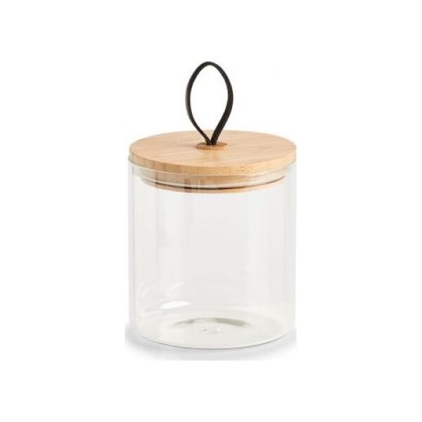 Zeller Słoik do przechowywania z bambusową pokrywką, 1000 ml, 11,2x12,8 cm