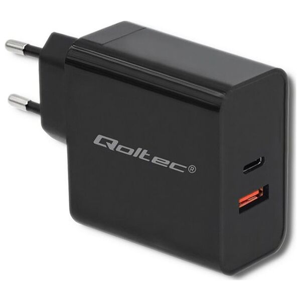 Ładowarka Qoltec 1x USB-A 1x USB-C 3 A (51716)