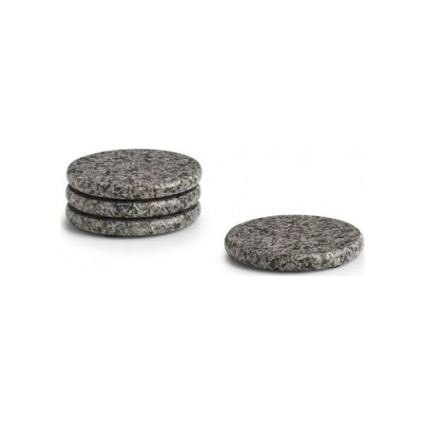 Zeller Zestaw podstawek pod szklanki, 4 sztuki, granit, 10,5x1 cm