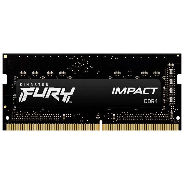 Pamięć do laptopa Kingston Fury Impact, SODIMM, DDR4, 8 GB, 3200 MHz, CL20 (KF432S20IB/8)