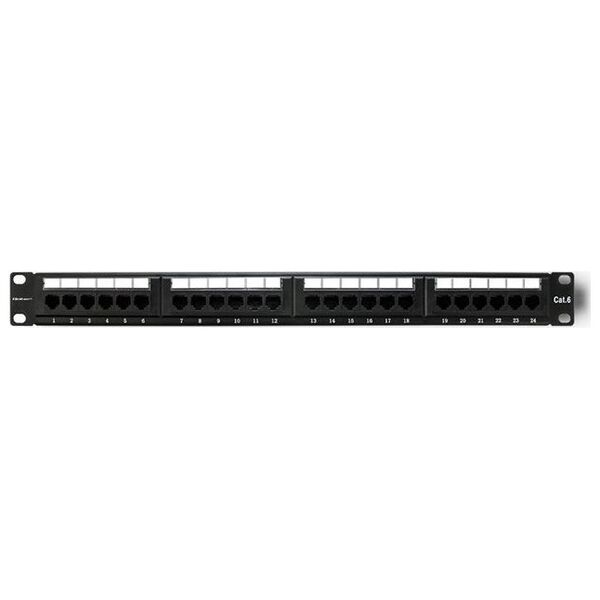 Qoltec Patch panel 24x porty RJ-45 kat.6 UTP (54474)