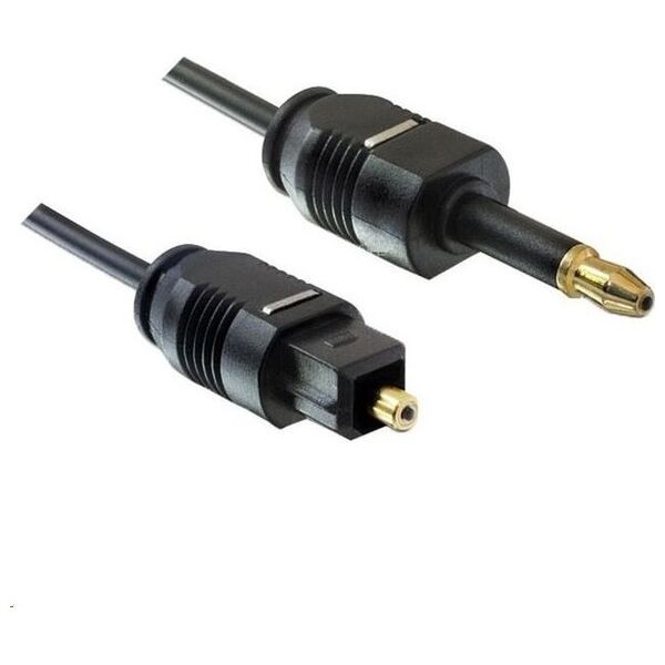 Kabel PremiumCord Jack 3.5mm - Toslink Mini 3m czarny (kjtos2-3)