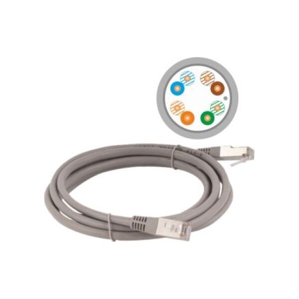 Alantec Patch-cord F/UTP kat.5e PVC 7.0m szary