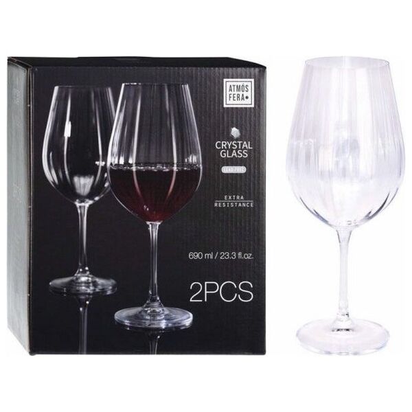 EXCELLENT HOUSWARE ATMOSFERA KIELISZKI DO CZERWONEGO WINA 2X690ML