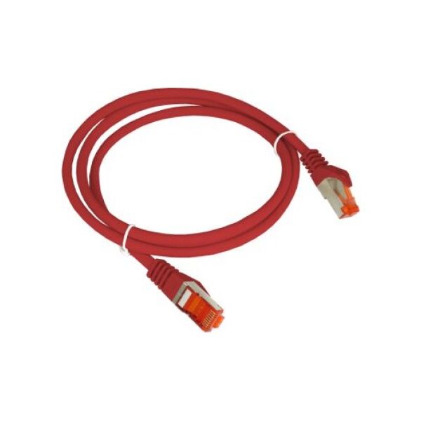Alantec Patch-cord S/FTP kat.6A LSOH 0.25m czerwony ALANTEC
