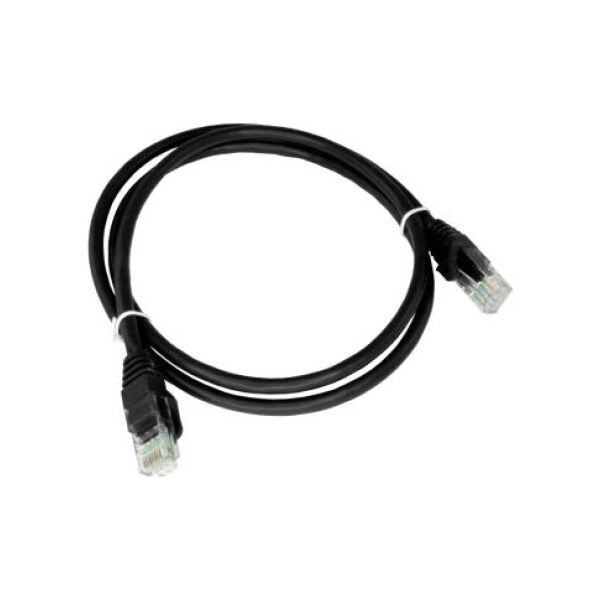 Alantec Patch-cord U/UTP kat.6 PVC 0.25m czarny ALANTEC