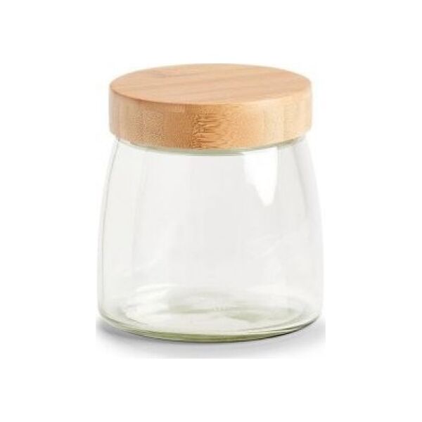 Zeller Słoik do przechowywania z bambusową pokrywką, 1000 ml, 12,5x13 cm