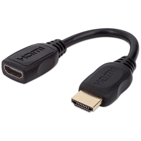Kabel Manhattan HDMI - HDMI 0.2m czarny (354523)
