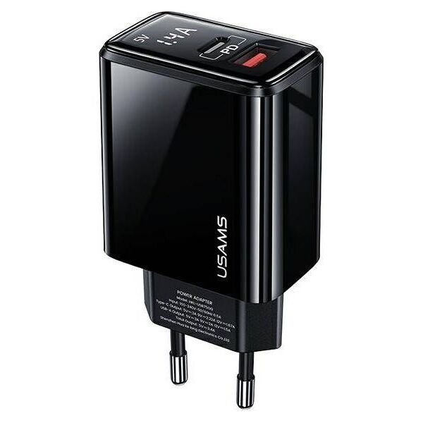 Ładowarka Usams US-CC133 1x USB-A 1x USB-C 3.4 A (CC133TC01)
