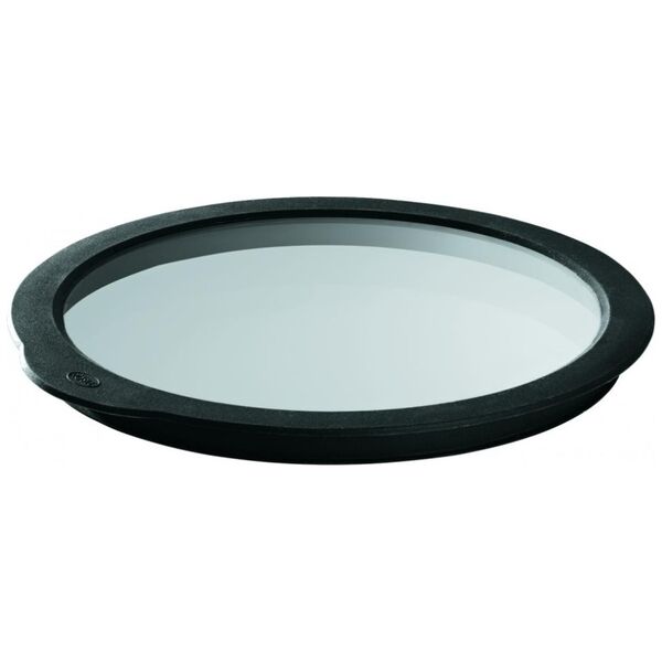 Rosle pokrywka do świeżej żywności 5 cm szkło/silikon przezroczysta/czarna