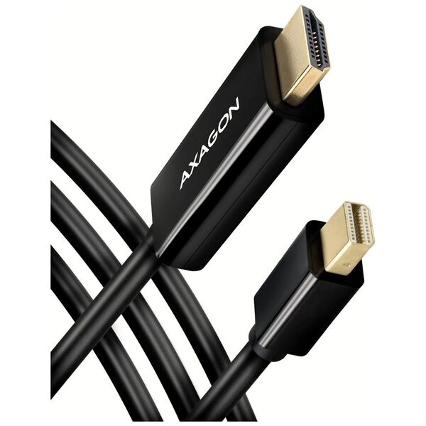 Kabel Axagon DisplayPort Mini - HDMI 1.8m czarny (RVDM-HI14C2)