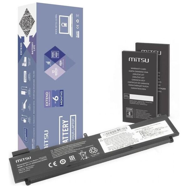 Bateria Movano bateria mitsu Lenovo Thinkpad T460s, T470s - tylna bateria