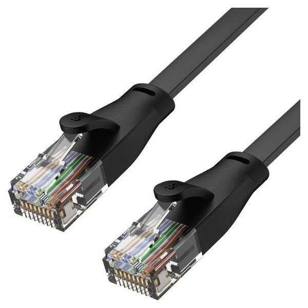 Unitek RJ45 - RJ45, Cat.6, 0,5m, czarny (C1808GBK)