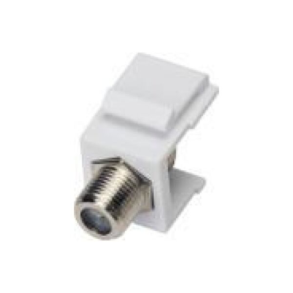 Alantec Adapter typu keystone ze złączem F, kolor biały ALANTEC - ALANTEC
