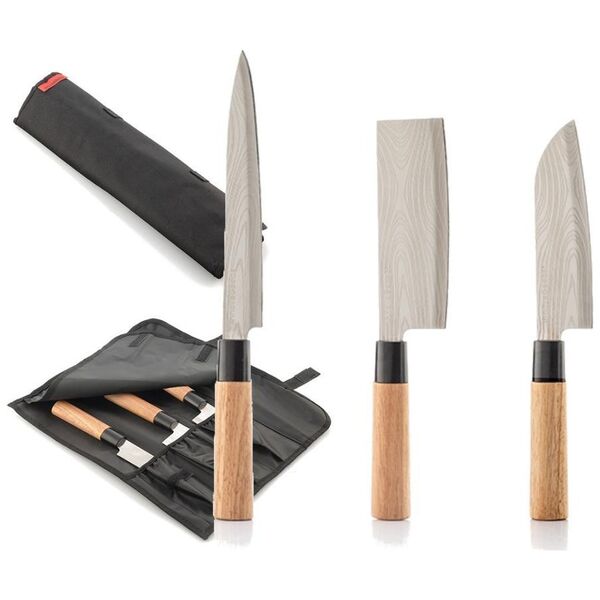 InnovaGoods Zestaw Japońskich Noży z Pokrowcem 3 szt. InnovaGoods V0103200