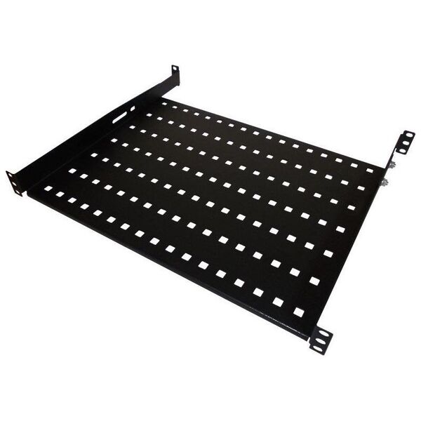 Alantec Półka stała 19" 1U głęb. 350mm, czarna, 4 punkty mocowania ALANTEC - ALANTEC