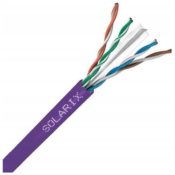 Solarix Instalační kabel Solarix UTP, Cat6, drát, LSOH, box 100m SXKD-6-UTP-LSOH
