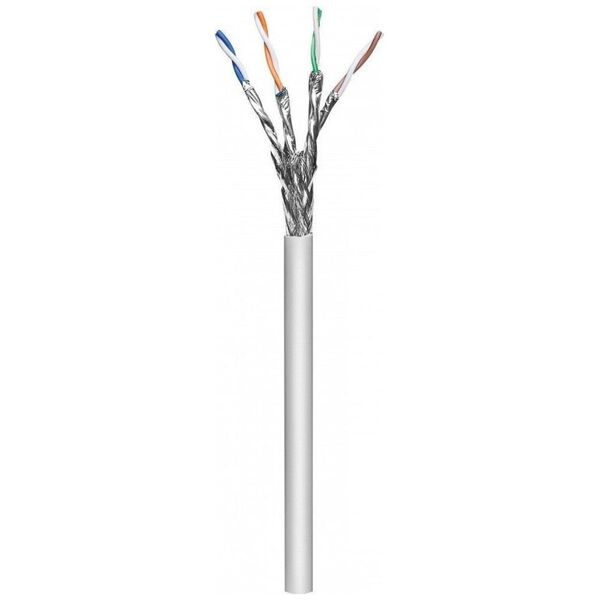 Techly Kabel instalacyjny Techly skrętka Cat6a S/FTP linka, 100% miedź, 100m szary PIMF