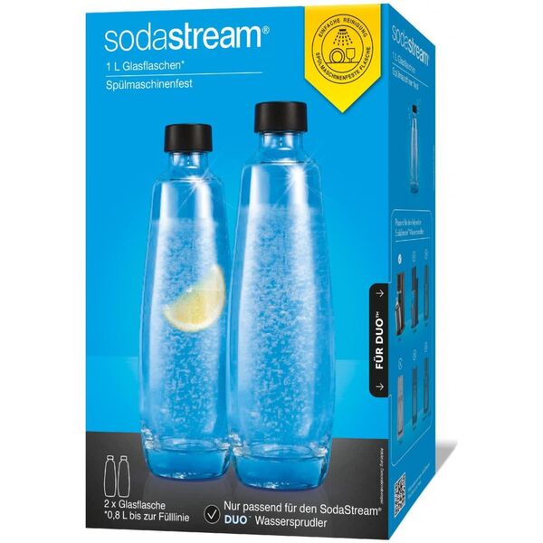 Sodastream 2x Szklana butelka SodaStream DUO