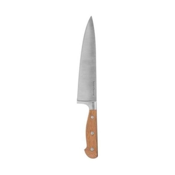 Secret de Gourmet Nóż kuchenny Secret de Gourmet Drewno Stal nierdzewna Chromowanie (21 cm)