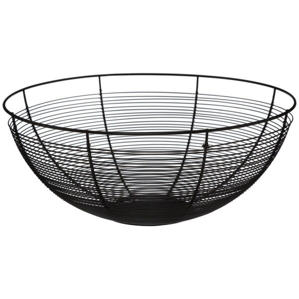 5five Czarny kosz METALOWY 32 cm Na owoce warzywa Patera