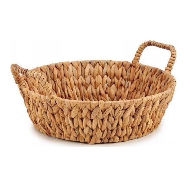 Gift Decor Dekoracja na Stół Metal Hiacynt Wodny Z uchwytami Naturalny (35,5 x 16,5 x 39 cm)