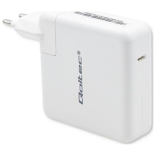 Ładowarka Qoltec Ładowarka sieciowa FAST 96W | 5-20V | 3-4.7A | USB C PD | Biała