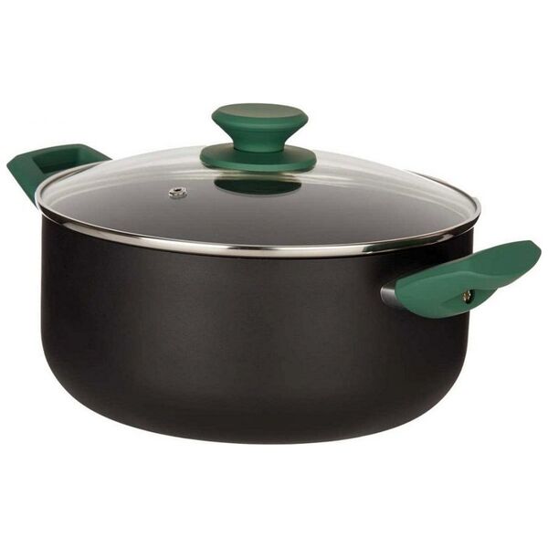 Kinvara Garnek Czarny Kolor Zielony  24 cm Aluminium (4,5 L)