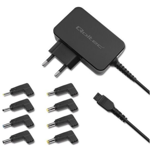 Zasilacz do laptopa Qoltec 45 W, Wiele wtyczek, 1.5 A,  (51025)