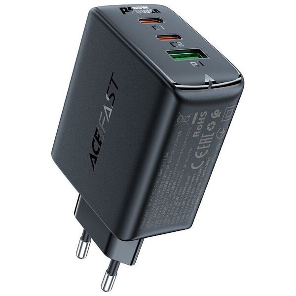 Ładowarka Acefast A41 1x USB-A 2x USB-C 1.5 A (A41 black)