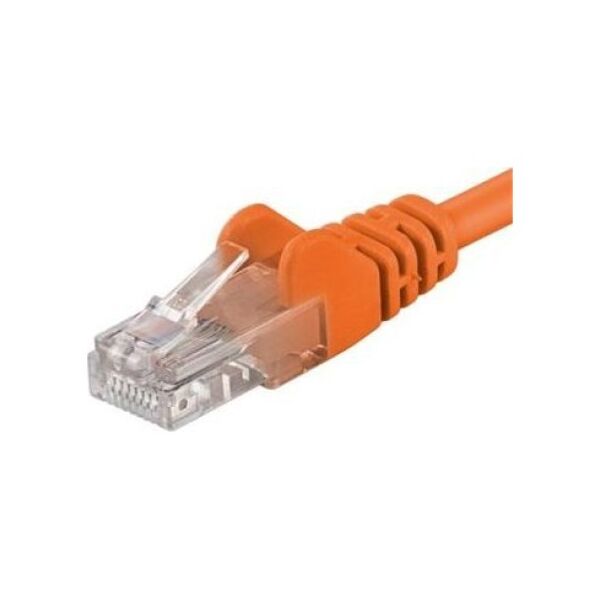 PremiumCord PREMIUMCORD Patch kabel UTP RJ45-RJ45 CAT5e 1m oranžová
