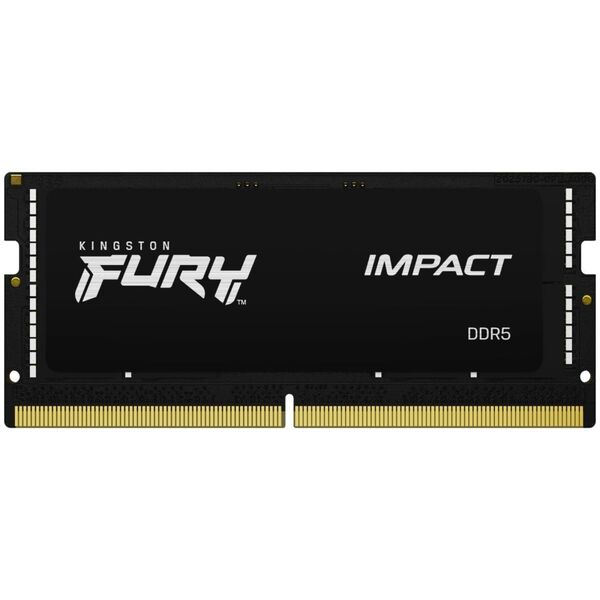 Pamięć do laptopa Kingston Fury Impact, SODIMM, DDR5, 16 GB, 5600 MHz, CL40 (KF556S40IB-16)
