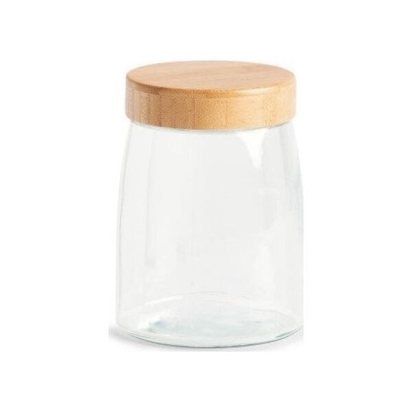 Zeller Słoik do przechowywania z bambusową pokrywką, 1400 ml, O12,5x16,5 cm