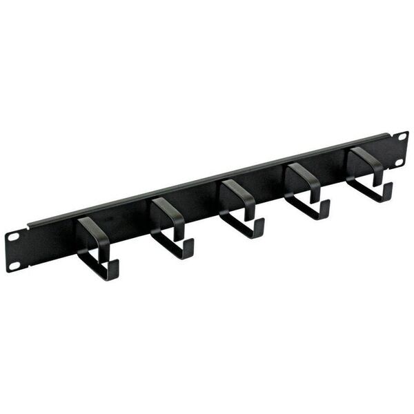 Techly Techly 305922 Organizer kabli do szaf Rack 19", 1U, 5 uchwytów 65mm, czarny
